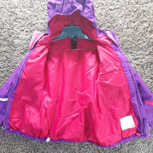The North Face Jacket Girls Medium 10 12 Purple Hooded Lightweight Parka Outerwe - Picture 6 of 9