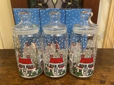 3 Dunkin Donuts Christmas Canisters IN BOXES 1990's