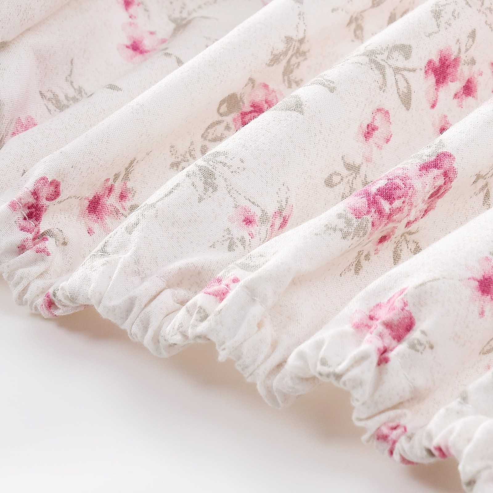 Kitchen Queen Floral Rose Microfiber Queen Bed Linen Set Soft Breathable Comfort