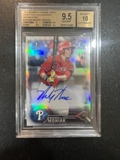 2016 Bowman Chrome Mickey Moniak Autograph Refractor /499 BGS 9.5