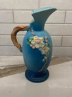 Vintage 1948 Roseville Pottery, Apple Blossom Ewer/Pitcher, 8", Graduated Blues