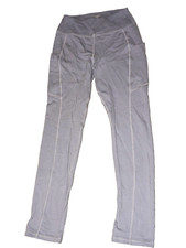 Jaanuu Women Cargo Legging Scrub Pants Gray SZ XS Hip/zip/media pockets W23/L29