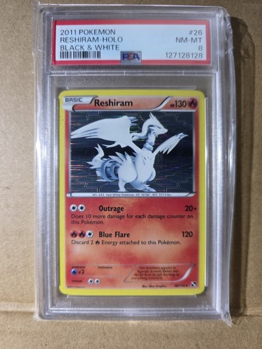 Reshiram graded PSA 8 for sale on eBay
