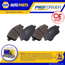 Brake Pads Set fits FORD TOURNEO COURIER B460 1.0 Front 18 to 23 Proformer