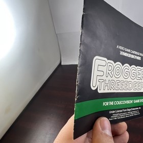 Frogger II 2 : Threeedeep W / MANUAL Colecovision Parker Brothers Cart Coleco#ML