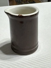 Vintage Brown Ceramic Syrup/ Cream Server Minimalist Design