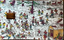 Where’s Waldo Skiing Credit Debit Card Skin Cover Sticker Chip Funny Decal
