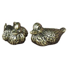  Statue Di Anatre Mandarine Ottone Figurina Decorativa Arredamento Della Camera