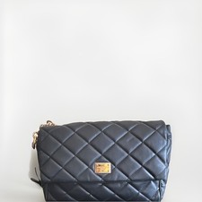 Dolce & Gabbana Black Quilted Shoulder Bag Gold Hardware Designer
