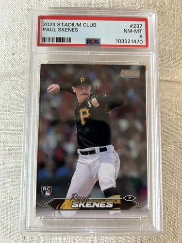 2024 Stadium Club #237 Paul Skenes PSA 8 RC Rookie