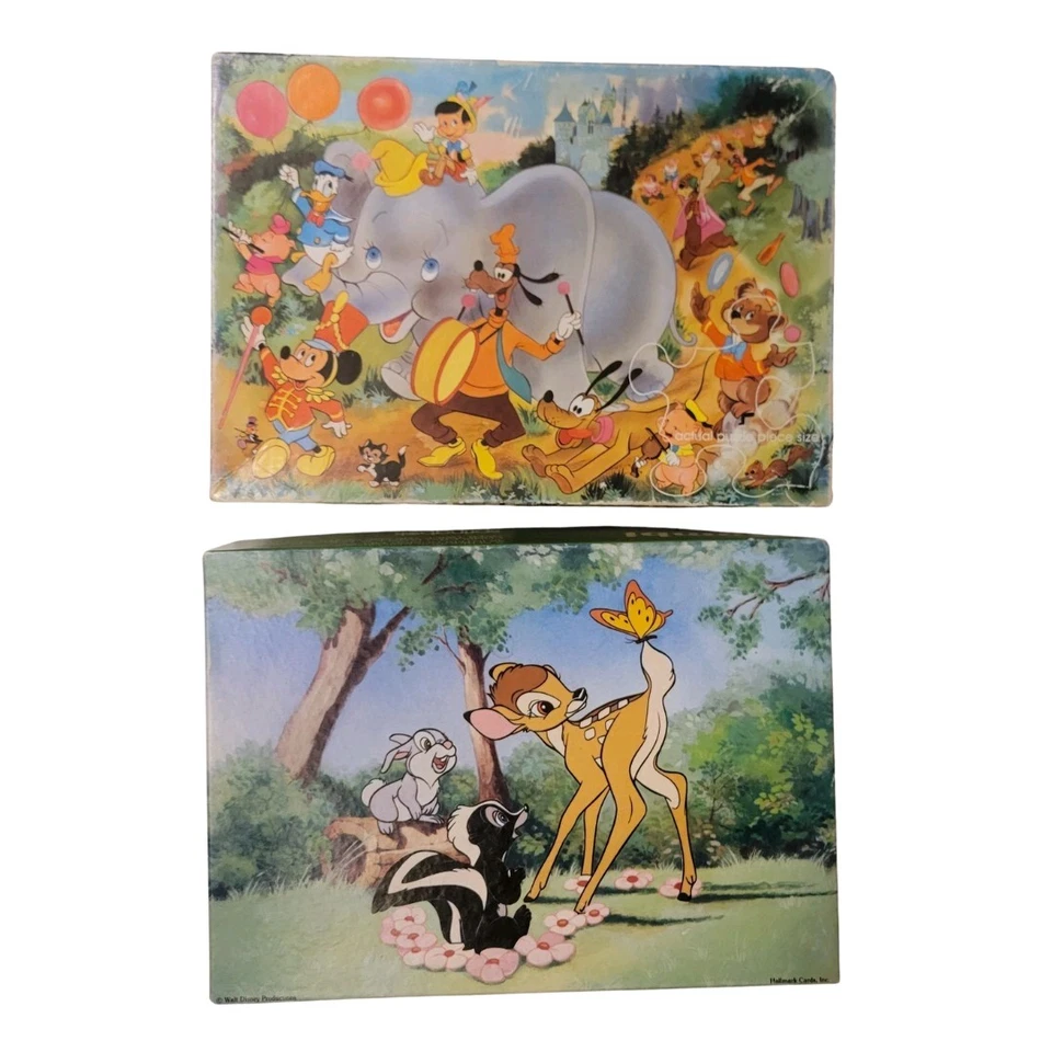 Vintage 1970s Set of 2 Disney On Parade And Bambi Jigsaw Puzzles 48 Pieces 12x17 - Image 2 of 3