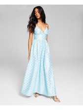 CRYSTAL DOLLS Womens Dress Light Blue Formal Lined Juniors 5