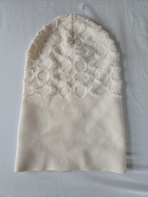 Coach Ivory Cream Beanie Hat Logo Textured One Size 100  display picture 2