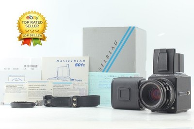 Acute [CLA'd MINT in Box] Hasselblad 501C Black Planar C 80mm Lens A12 III JAPAN