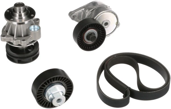 WATER PUMP + VRIBBED BELT KIT KP16PK1540 FOR BMW 3/E46/E9/Convertible/X5/E5/Z - Image 2 of 4
