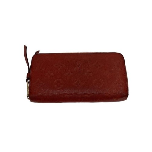 Louis Vuitton Zippy Wallet Monogram Empreinte Red Womens Pre-owned From Japan
