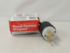 Lot of 2 Pass & Seymour PS5366-X Straight Blade Male Plug, 20A