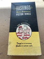 Vintage Nos Hastings 667 Std Piston Ring Set Chevy 230 250 292 Inline 6 3-78