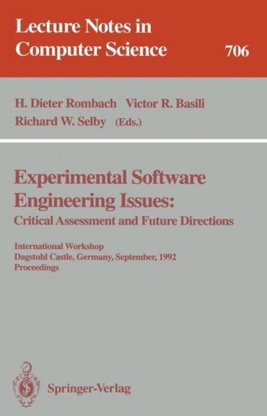 Experimental Software Engineering Issues: H. Dieter Rombach-image