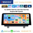 10.25'' Android14 Car Stereo CarPlay 256G For BMW 3/4 Series F30 F31 F33 F36 NBT