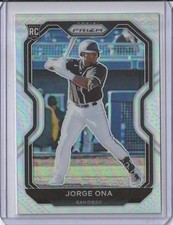 2021 Panini Prizm Baseball Jorge Ona RC #209 Padres   Silver Prizm