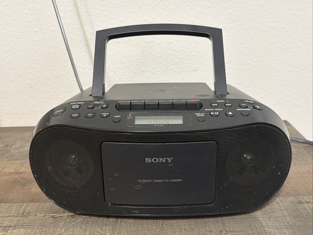 Sony CFD-S50 Portable CD, Cassette & AM/FM Radio Boombox Tested