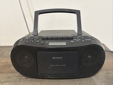 Sony CFD-S50 Portable CD, Cassette AM/FM Radio Boombox Tested Working Great