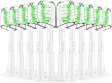 10 Pack Replacement Brush Heads Fit Philips Sonicare Snap-On Toothbrush