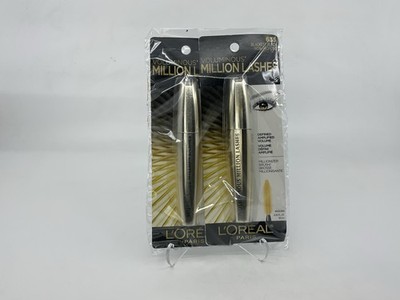 L'Oreal Paris Voluminous Million Lashes Mascara Blackest Black, 2 Pack