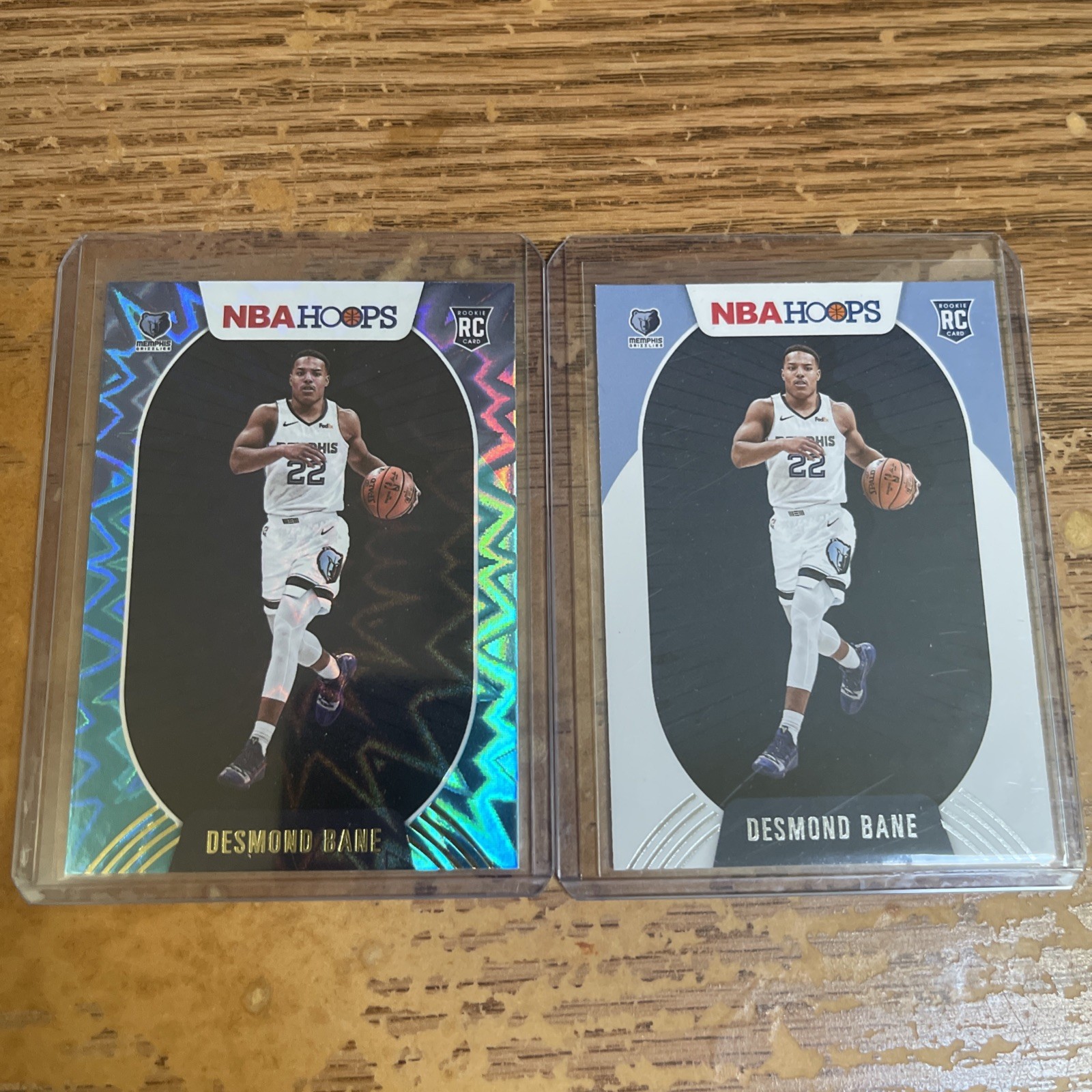 2020-21 Hoops Desmond Bane Teal Explosion RC + base RC
