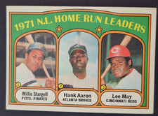 1972 Topps #89 NL Home Run Leaders/Willie Stargell/Hank Aaron/Lee May