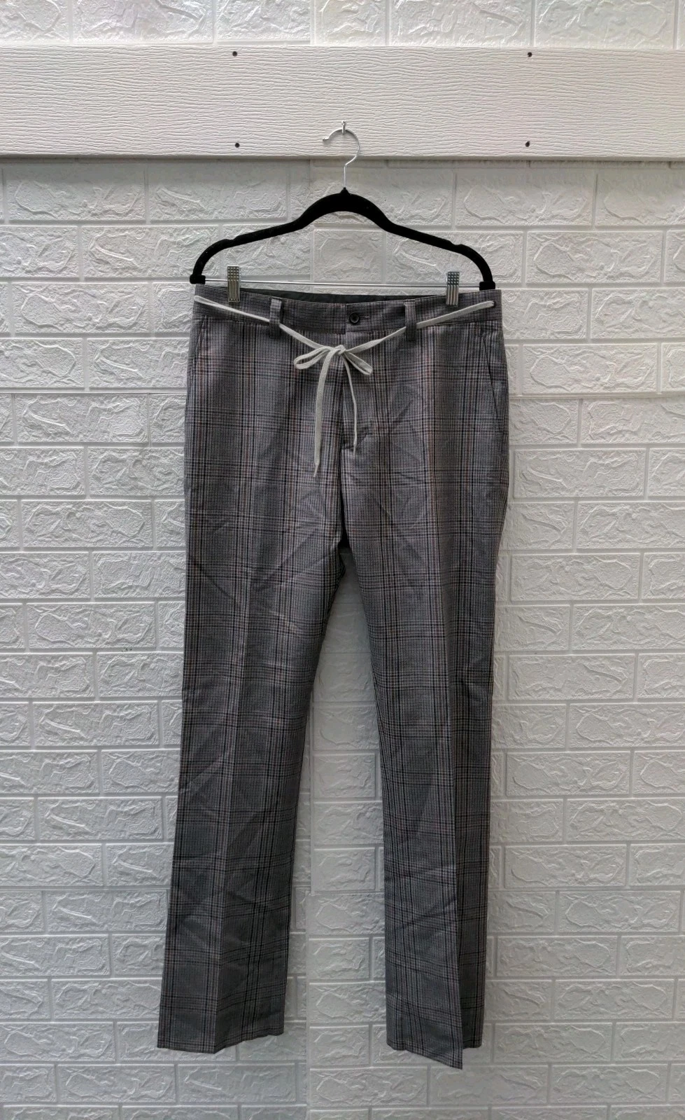 Lanvin — New Lanvin Paris Fitted Pants Cord On Belt Hem Sz 48