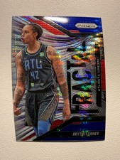 Brittney Griner 2025 WNBA Prizm Blue Pulsar /199 Fractal #11 Atlanta Dream