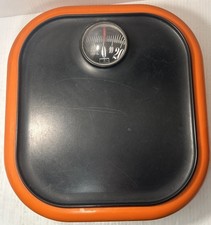 Vintage Terraillon Mechanical Bathroom Scale In Orange 260 LB Max Weight