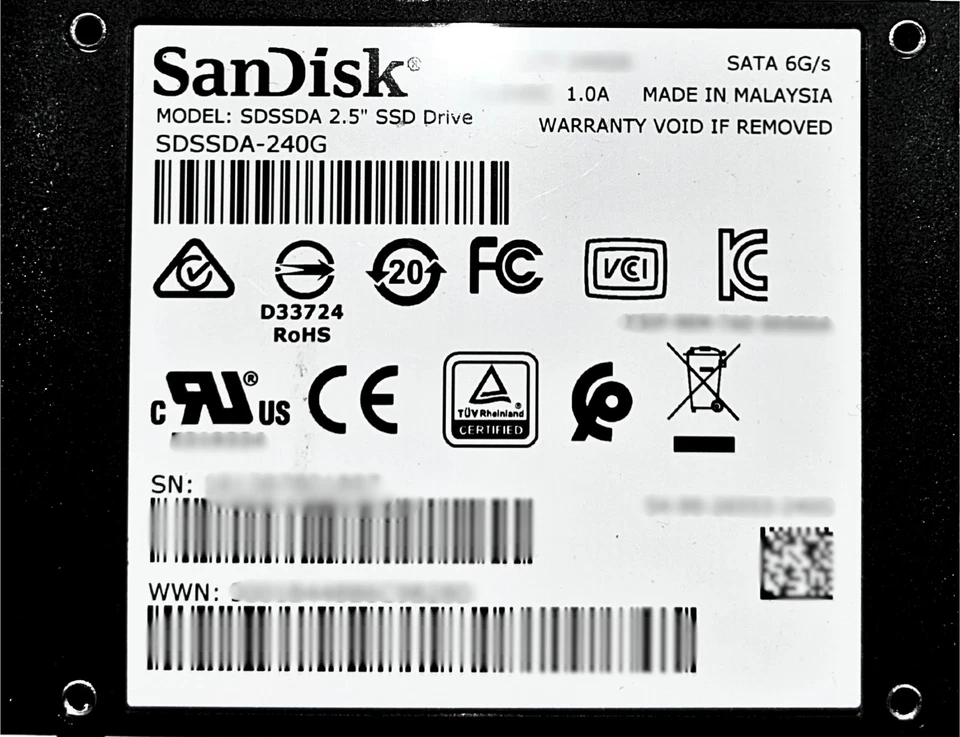 SanDisk SDSSDA-240G 240GB SSD Sata 2.5 6g SanDisk - Image 2 of 4