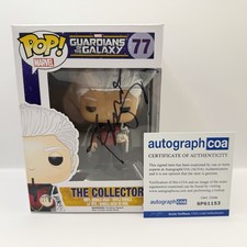 Benicio Del Toro Signed The Collector 77 Funko Pop Guardians Of The Galaxy ACOA