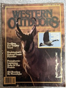 Western Outdoors Magazine October 1980 Vintage Hunting Sportsmen