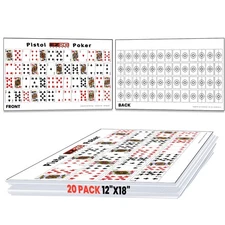 targets for shooting, of 52 random sorted playing cards range targets - bulls...