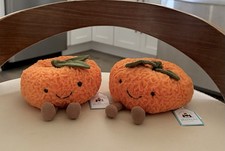 Jellycat Amuseables Clementines VHTF RARE Set Of 2! US Seller NEWwTAGS Free Ship