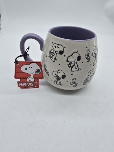 Peanuts 16 fl oz Mug Cup SNOOPY & WOODSTOCK EASTER BASKET & EGGS - Picture 3 of 10