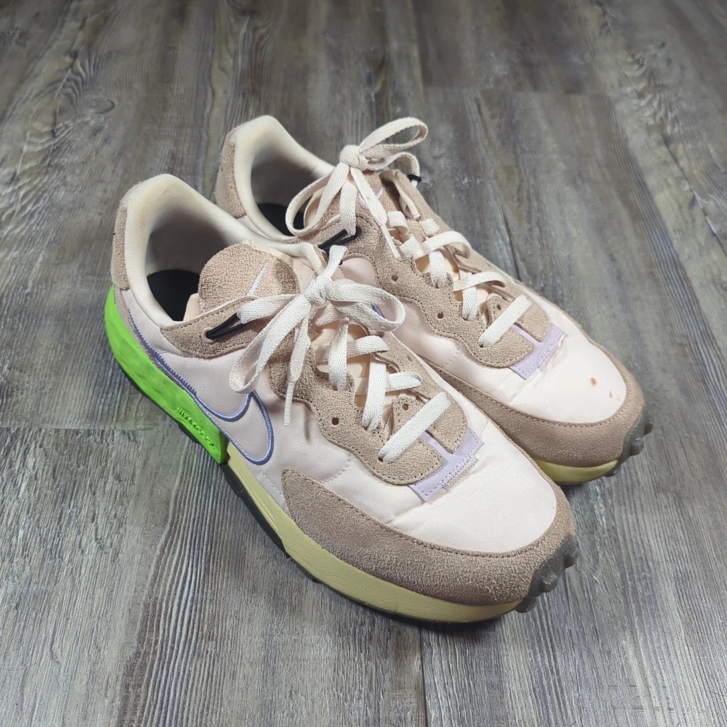 Nike Fontanka Waffle Sneakers DC3579 601 Rosa Oxford e Cardo Chiaro Wmn Taglia 11