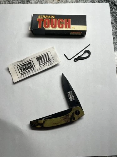 Schrade ST8C SHRADE TOUGH Camo Drop Point Framelock Knife