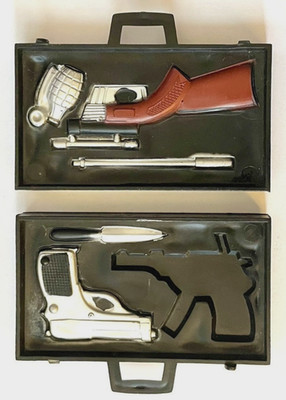 James Bond Secret Agent 007 Attache Case - 1965 A. C. Gilbert Co. Toys (16543)