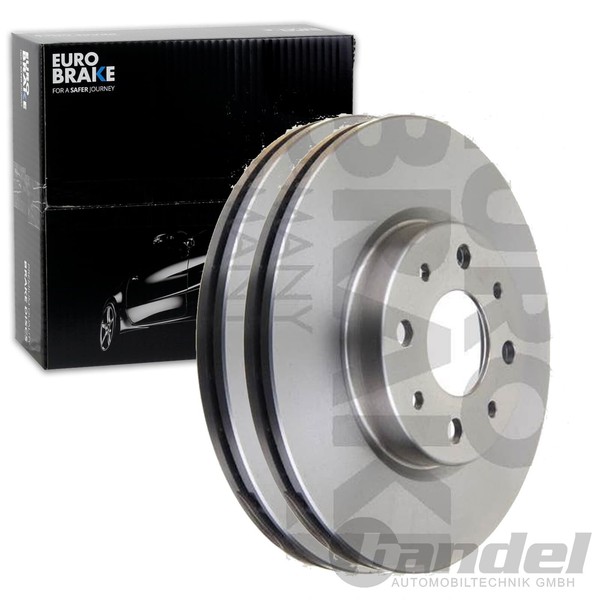 2X Eurobrake Bremsscheiben 257Mm BelÜFtet Vorne Passend FÜR Alfa Romeo 155 Fiat-image