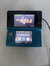 Nintendo 3DS Aqua Blue Handheld Console | Pokemon Blue Pre-Installed