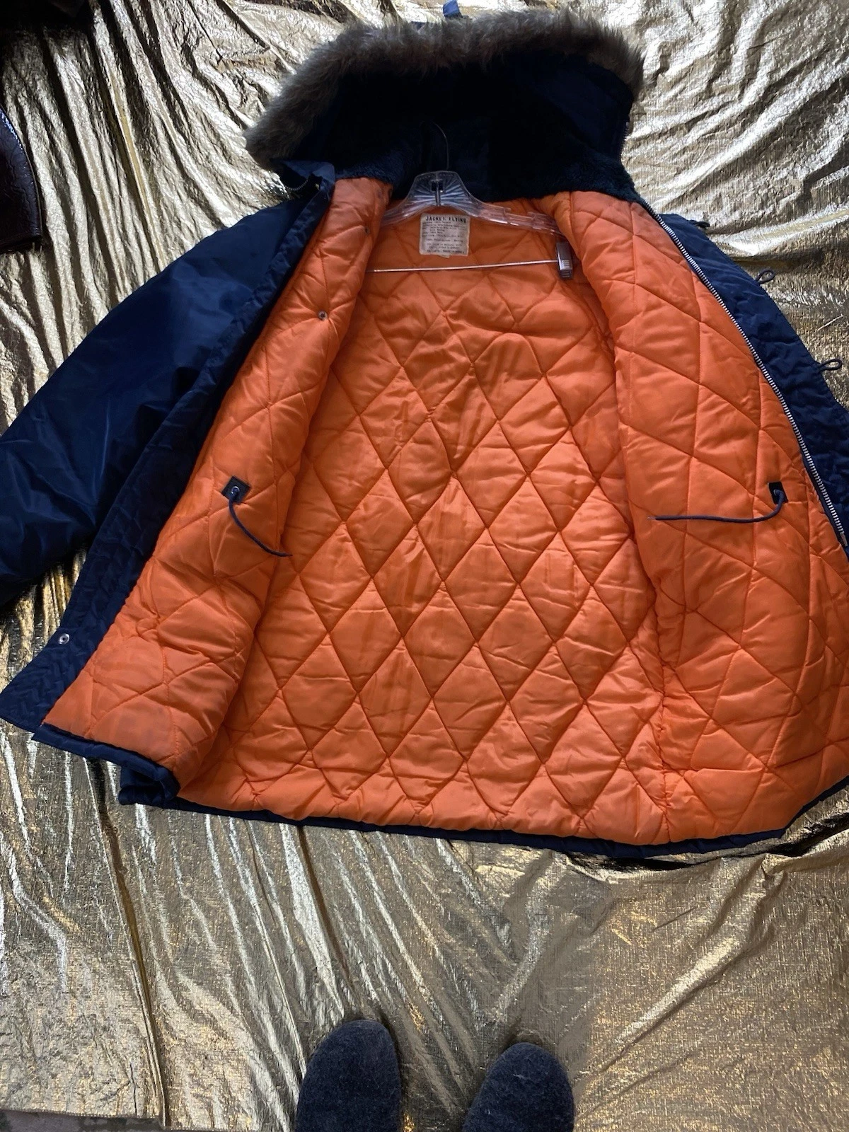 Vintage Arctic Parka Flying Jacket Large Made For Below Freezing Temp - product detail image 11