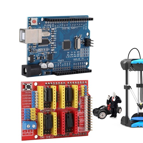 New CNC Shield V3 Engraving Machine Expansion Board Kit Stepstick DRV8825 - Photo 7/12