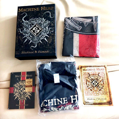 Machine Head CD BOX limitiert 1359/ 2000 Bloodstone & Diamonds  neu Shirt Fahne