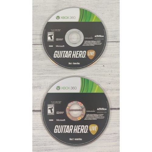 Guitar Hero Live — limpio/probado, ambos discos (Xbox 360 2015) sin manual - Imagen 4 de 6