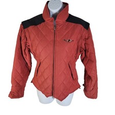 Miller Womens Small Coat Outerwear Western Quilted Red Puffer Jacket Vest Usa